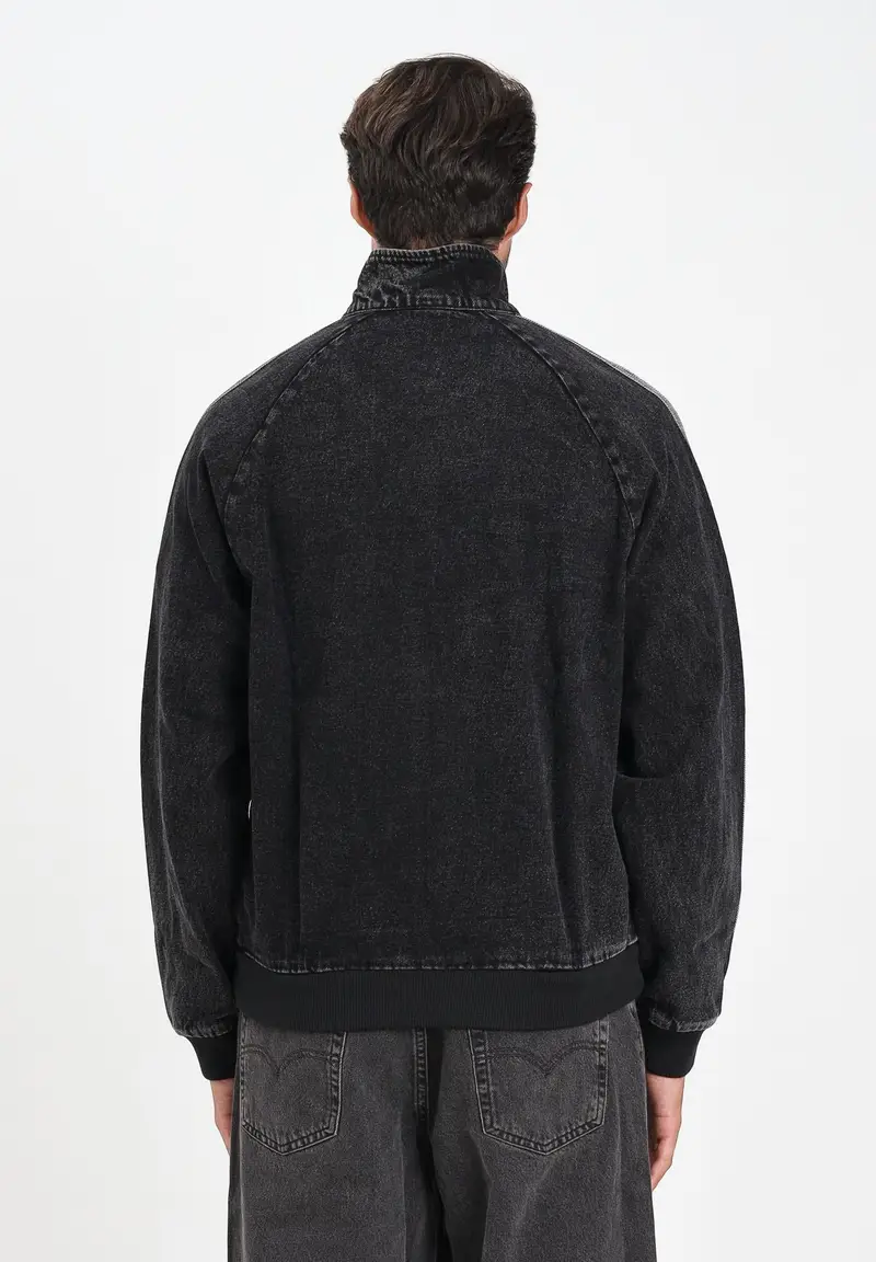 ADIDAS ORIGINALS Giubbotto Adidas Adicolor First in denim nero da uomo miniatura 2