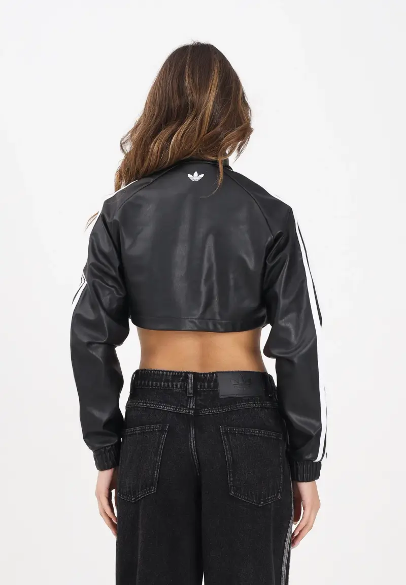 Giubbotto adidas x Jeremy Scott Faux Leather nero da donna miniatura 3