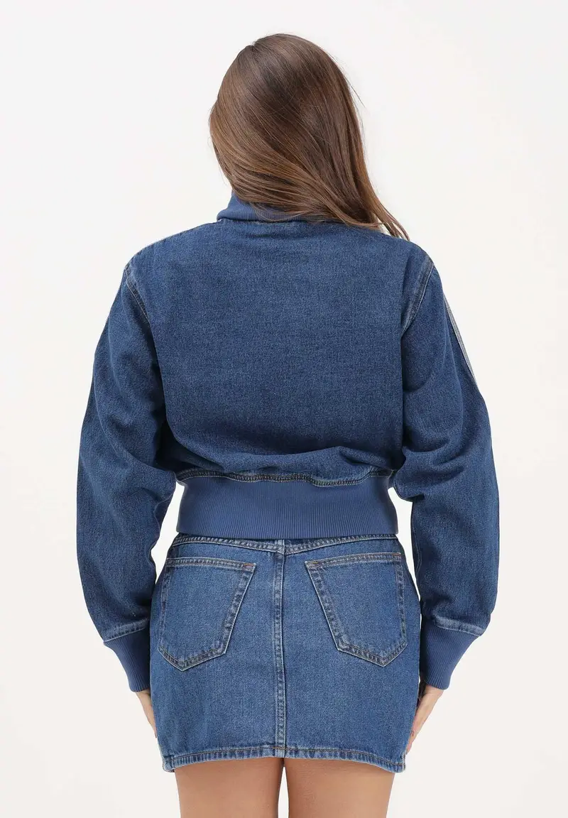 Giubbotto Firebird in denim medio da donna miniatura 3