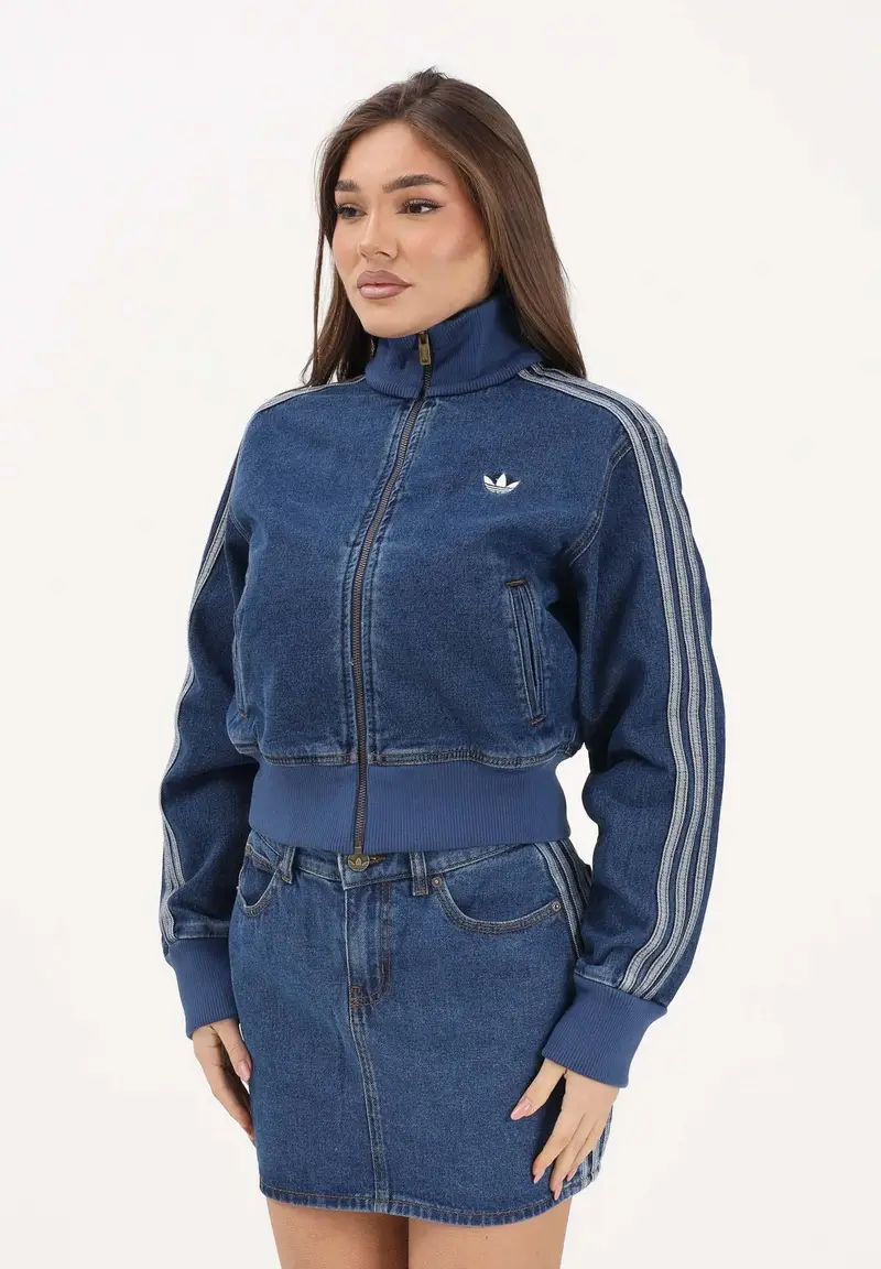 Giubbotto Firebird in denim medio da donna