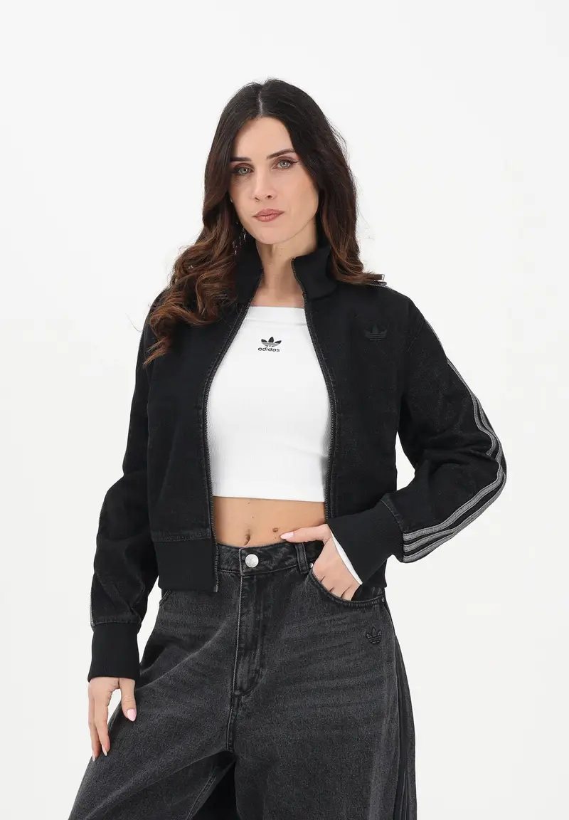 Giubbotto Firebird in denim nero da donna miniatura 2