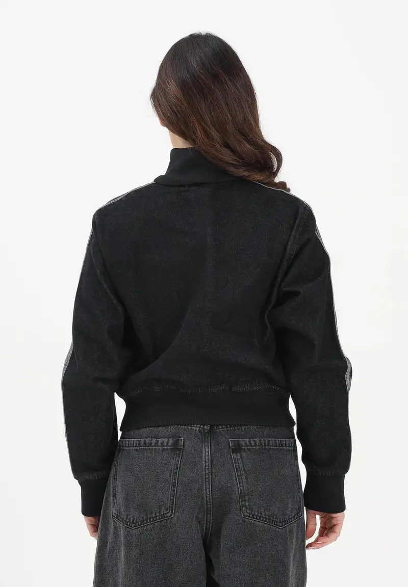 Giubbotto Firebird in denim nero da donna miniatura 3