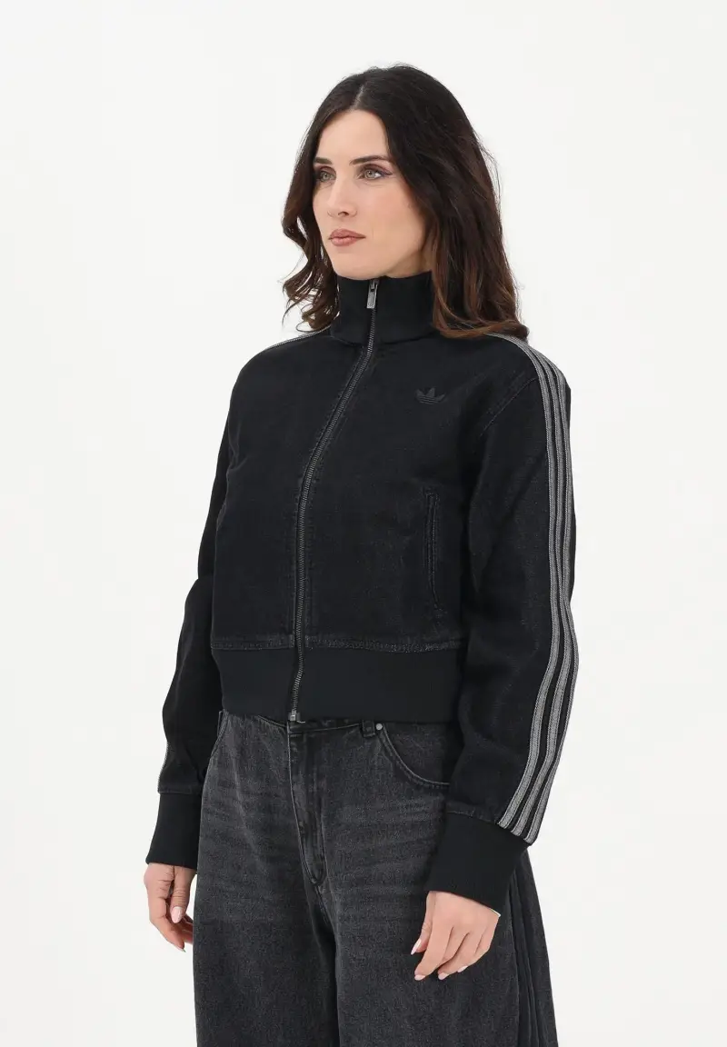 Giubbotto Firebird in denim nero da donna