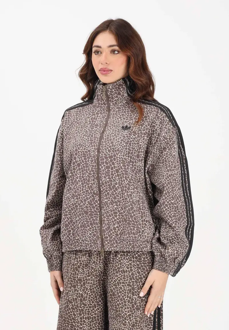 Giubbotto FIREBIRD OVERSIZED AOP in denim animalier da donna