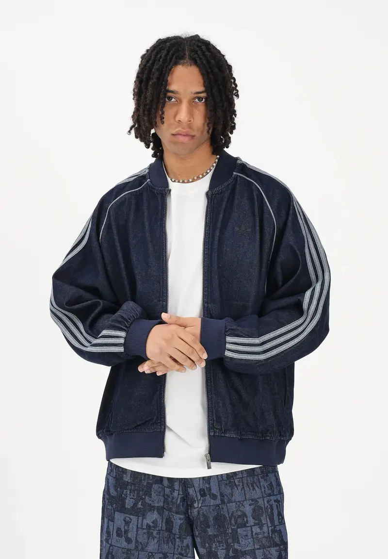 Giubbotto SST Adicolor Loose in denim scuro da uomo miniatura 2