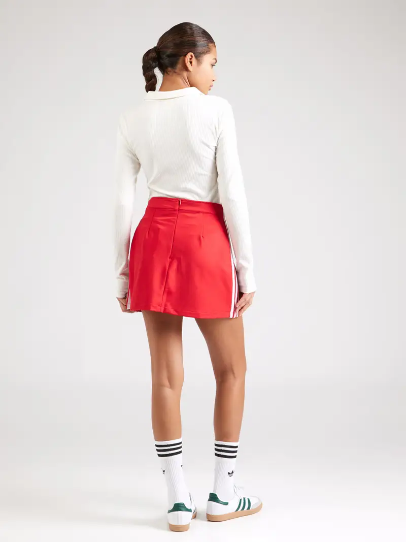 Gonna 'Adicolor' rosso / bianco miniatura 3