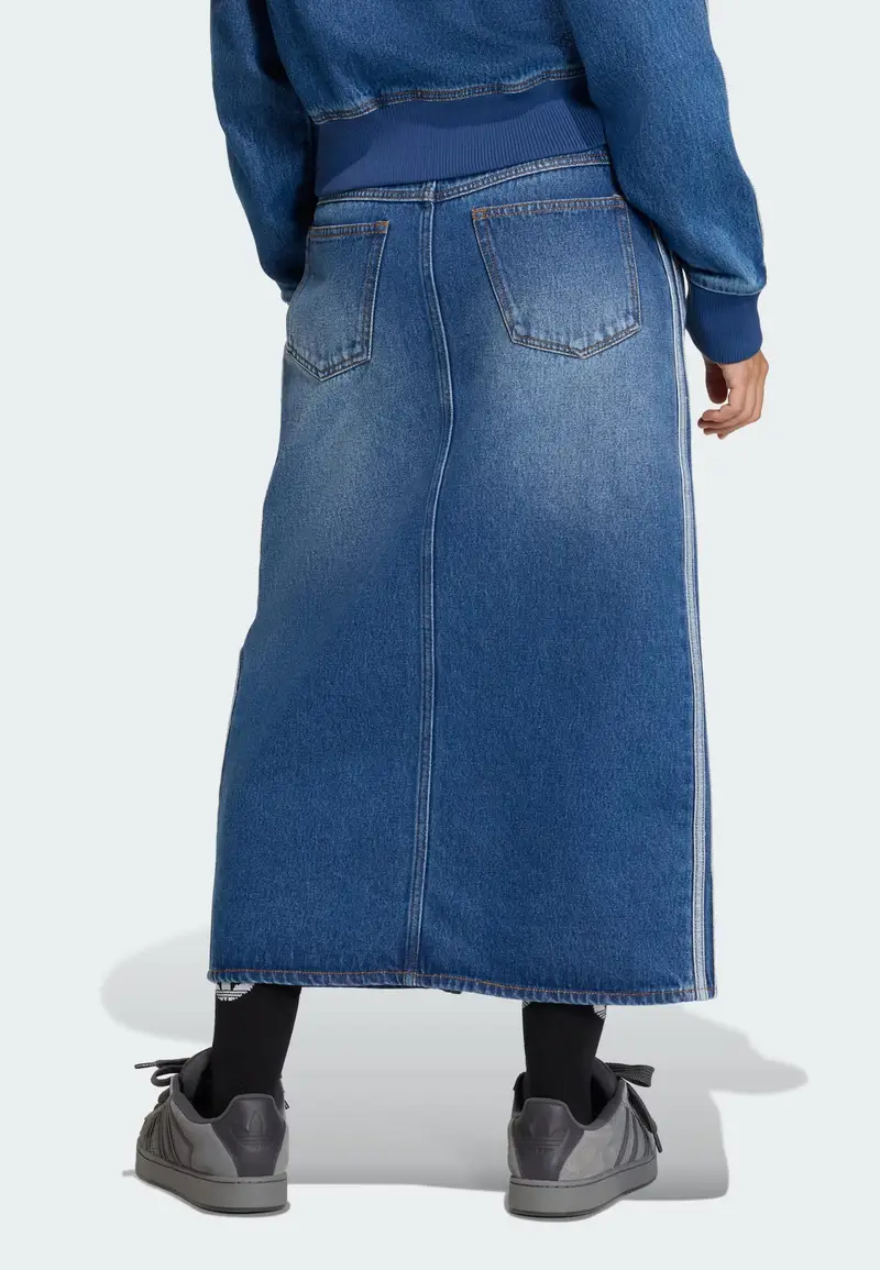 Gonna blu denim miniatura 3