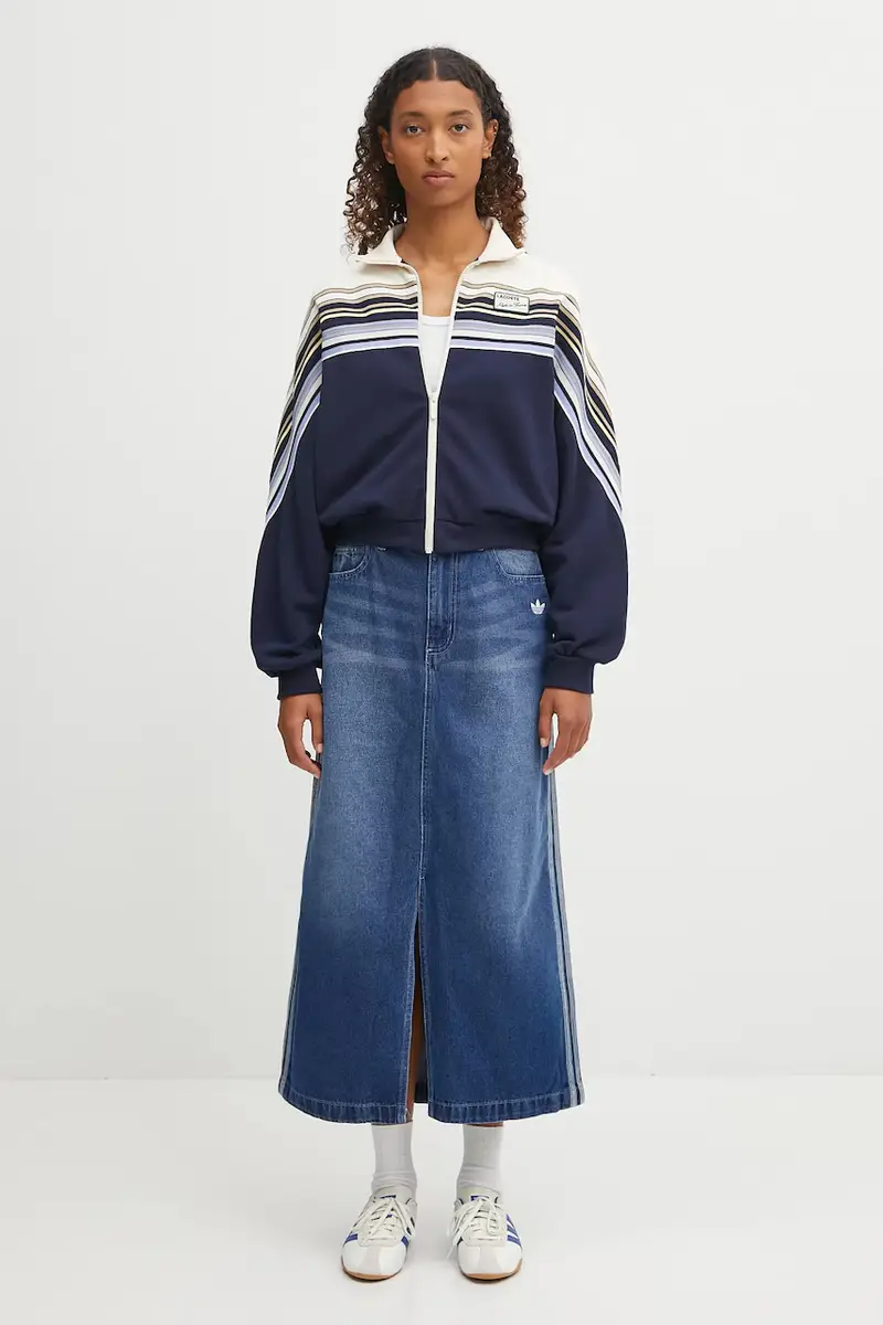 gonna Denim Long Skt Blu miniatura 5