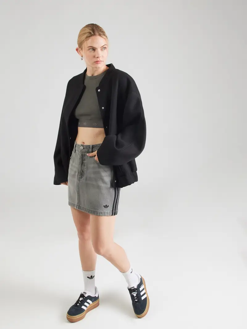 Gonna 'DENIM MINI SKT' grigio miniatura 3