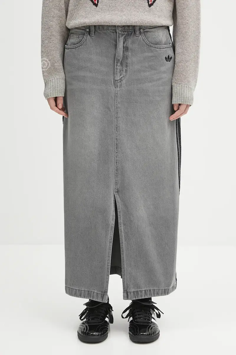 gonna di jeans Denim Long Skirt colore grigio JW2659