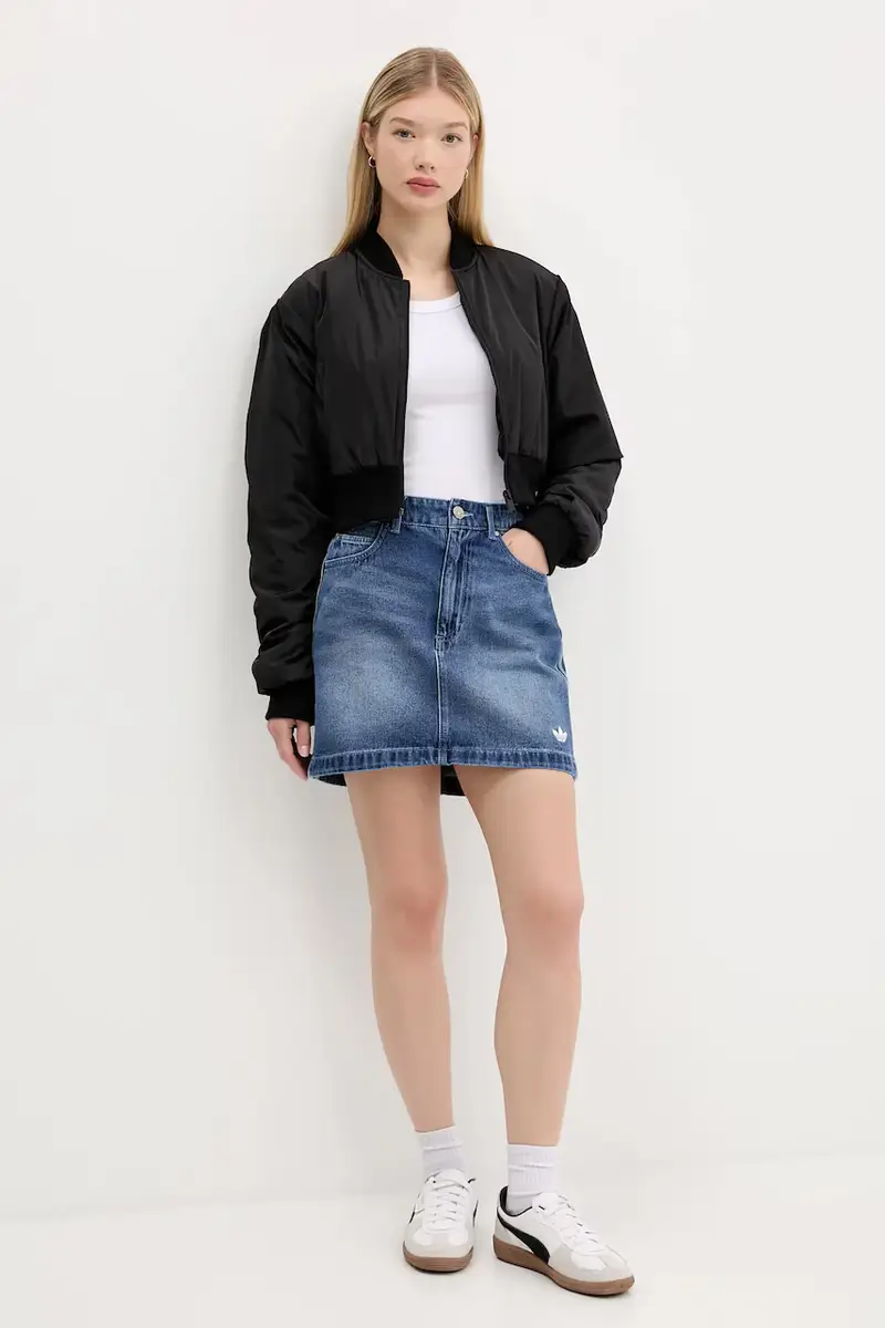 gonna di jeans Denim Mini Skt colore blu JW2649 miniatura 2