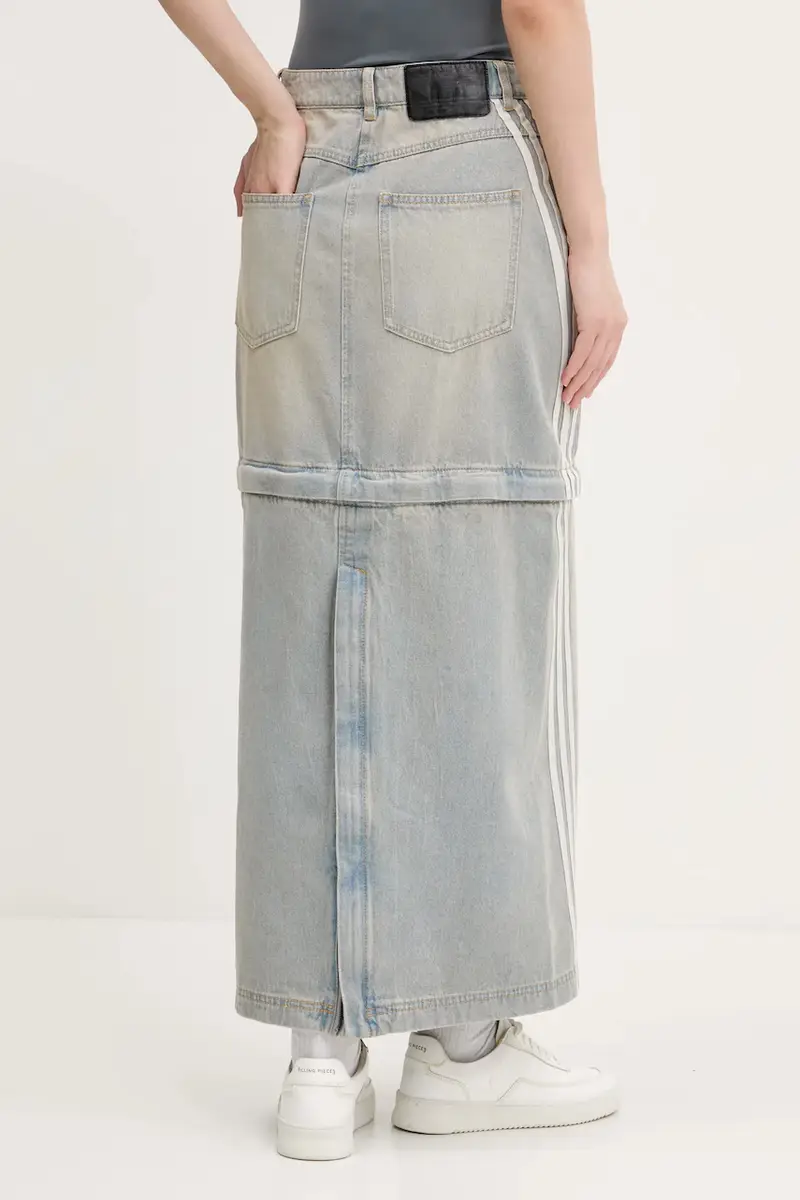 gonna di jeans DENIM ZIP SKIRT colore blu JX9215 miniatura 5