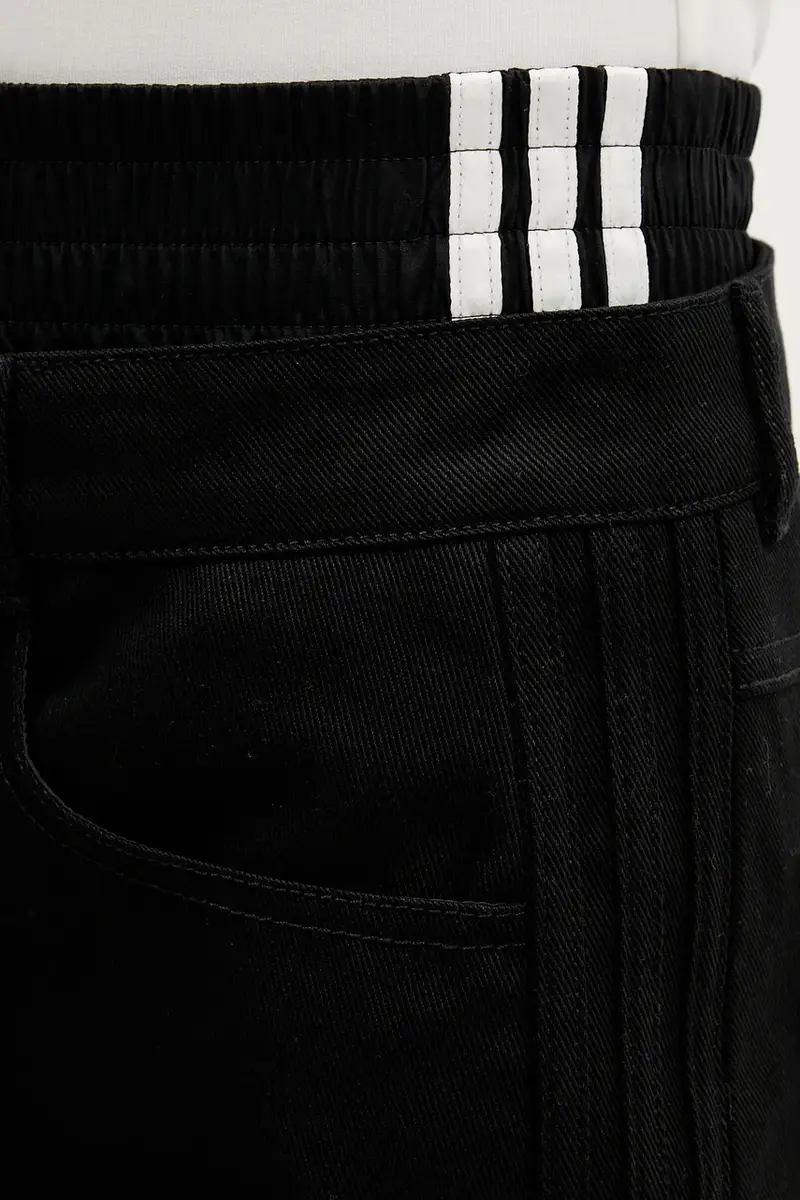 gonna di jeans FB Utility colore nero JX7593 miniatura 4