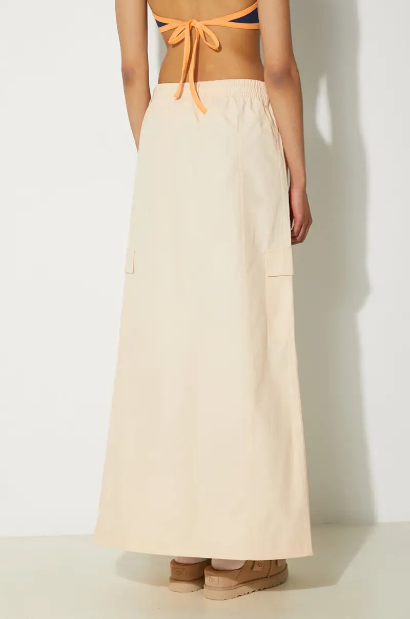 gonna in cotone colore beige IU2677 miniatura 3