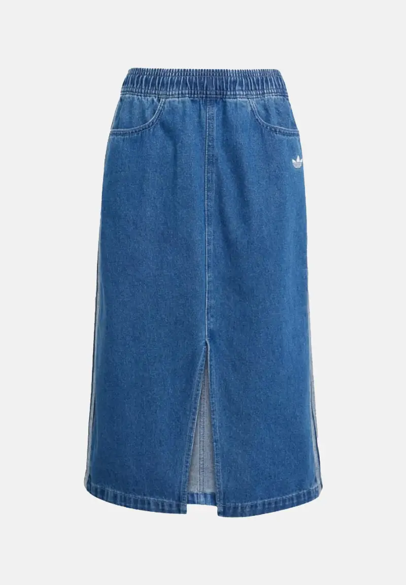 Gonna in denim chiaro da bambina