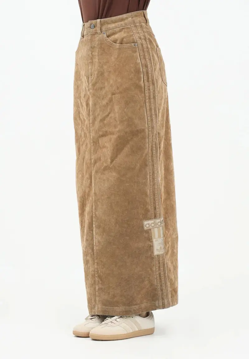 gonna midi adidas BEIGE miniatura 3