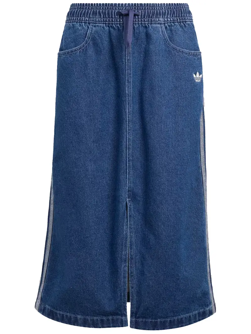 gonna midi denim BLU