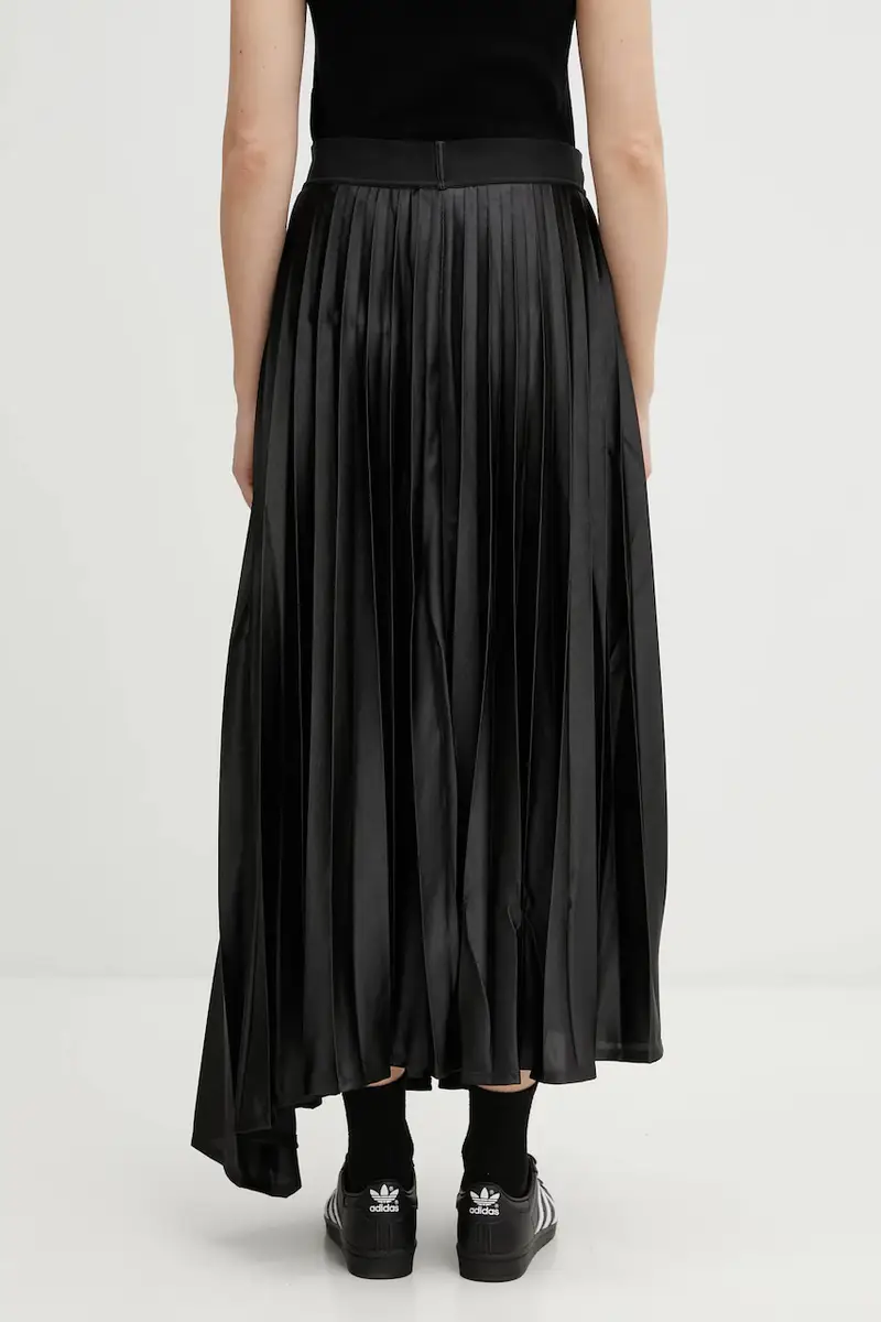 gonna x Willy Chavarria Princess Pleat Skirt Nero miniatura 3