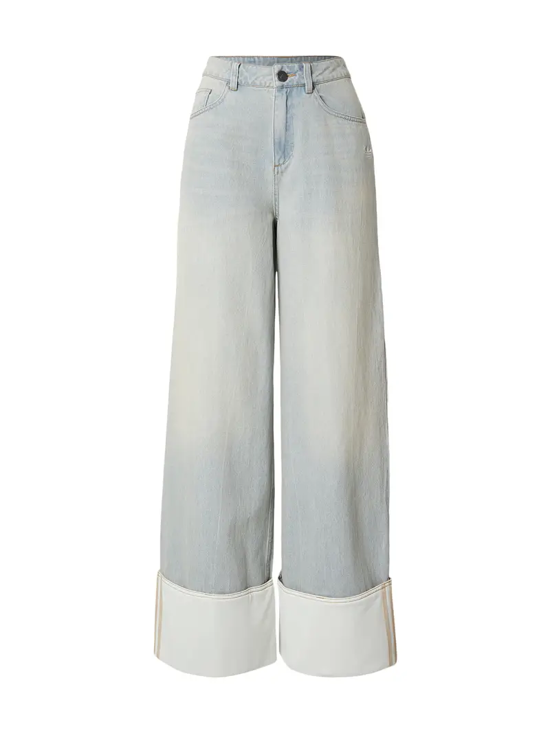 Jeans beige / blu pastello / offwhite
