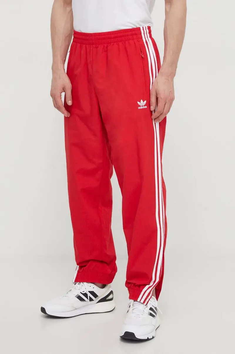 joggers Adicolor Woven Firebird Track Top colore rosso con applicazione IT2498