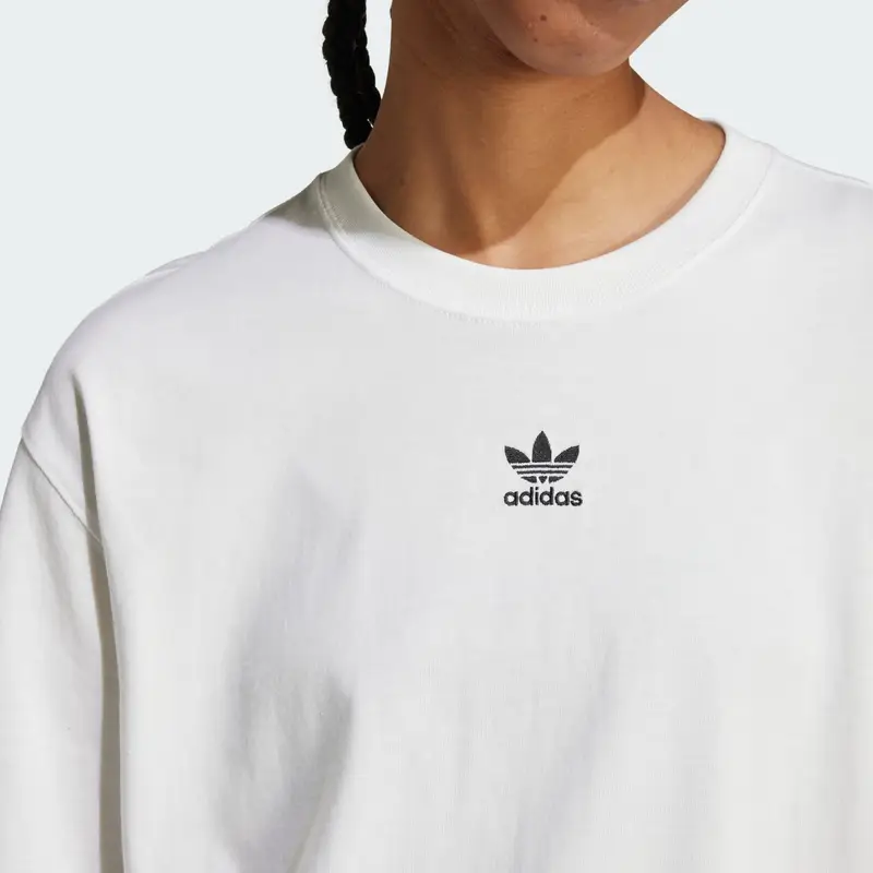 ADIDAS ORIGINALS Maglia extra large 'Essentials' nero / bianco miniatura 2