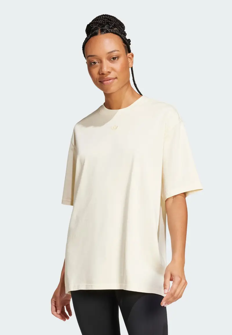 Maglia extra large Washed Oversized bianco perla miniatura 2
