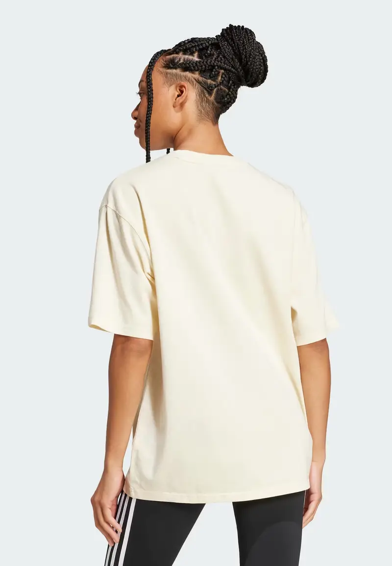 Maglia extra large Washed Oversized bianco perla miniatura 3