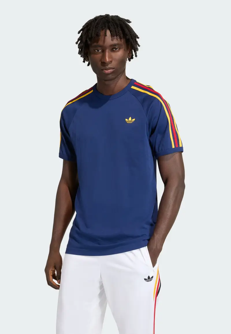 Maglia funzionale 3-STRIPES blu scuro / giallo / rosso miniatura 3