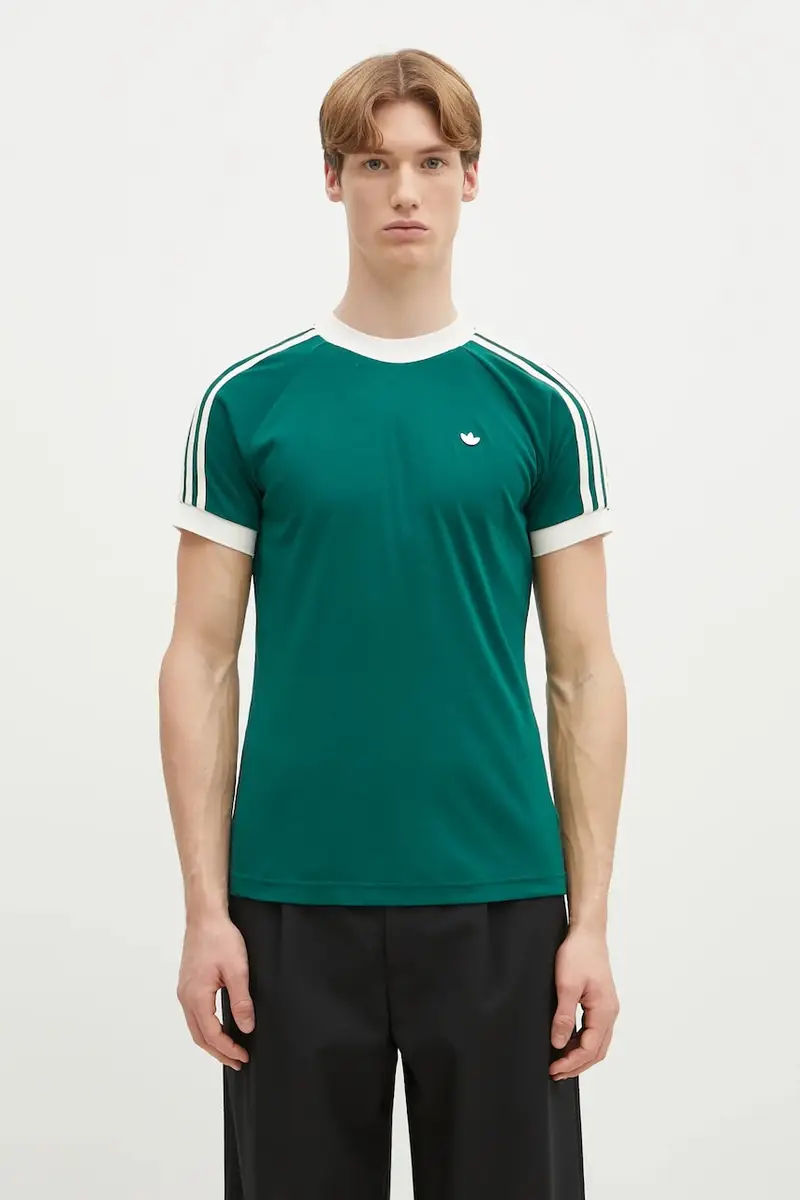 maglieta con aggiunta di lana Cali Tee colore verde JM3587