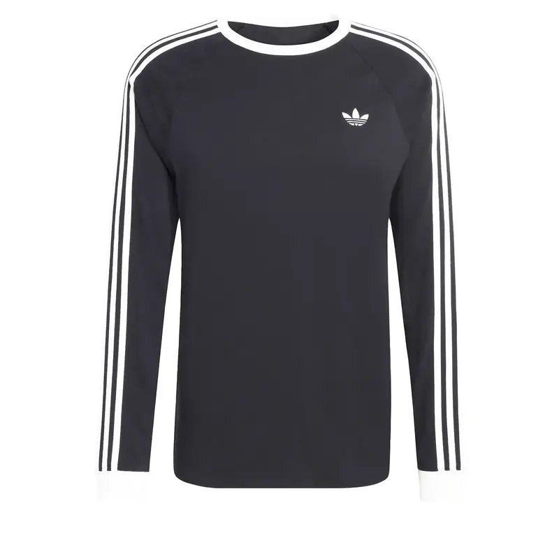Maglietta 3-STRIPES LONGSLEEVE nero / bianco