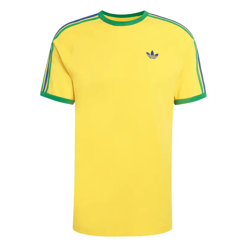 Maglietta 3-STRIPES navy / giallo scuro / giada