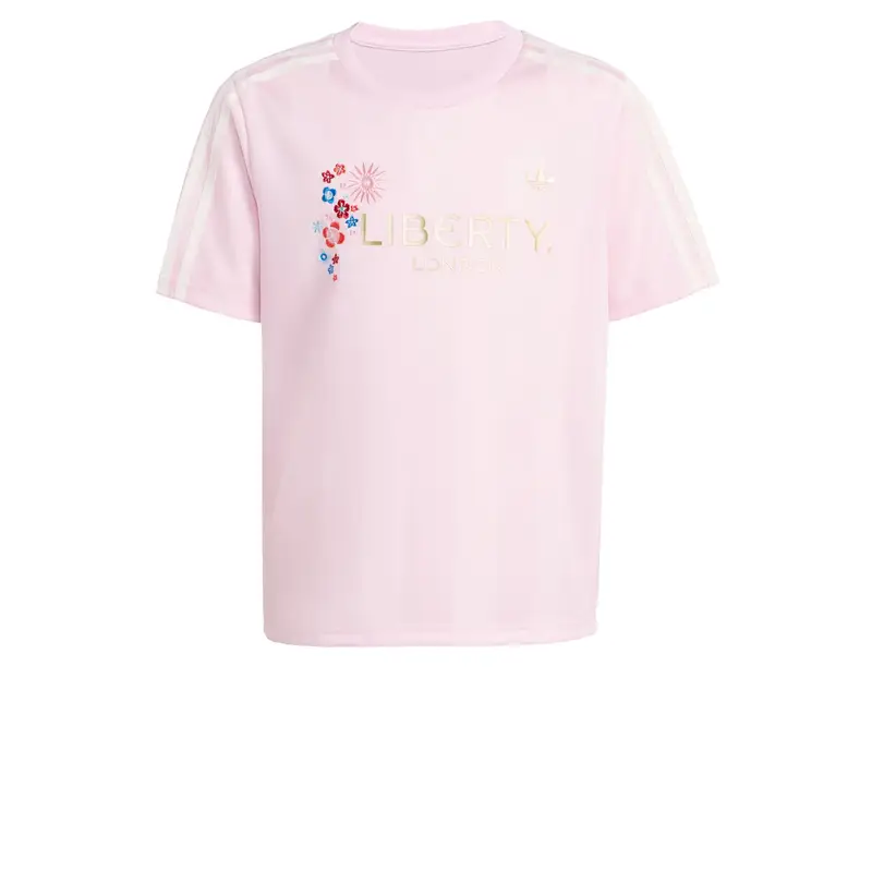 Maglietta Adicolor blu / oro / rosa / bianco