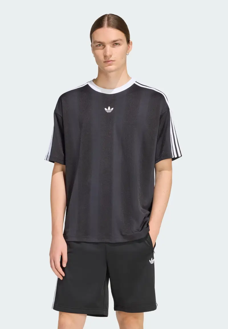 Maglietta Adicolor nero / bianco miniatura 3