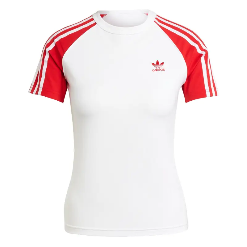 ADIDAS ORIGINALS Maglietta 'Adicolor' rosso acceso / bianco