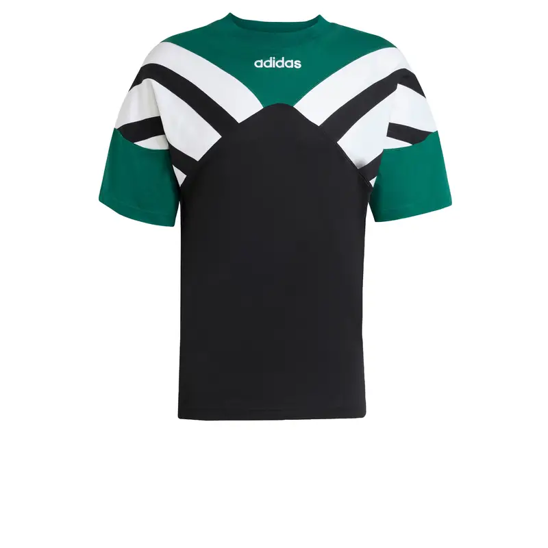 Maglietta Archive Cutline verde scuro / nero / bianco