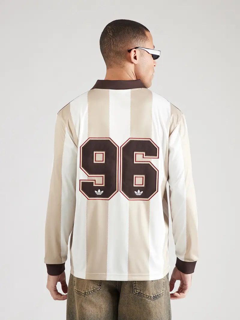 Maglietta beige / marrone scuro / bianco miniatura 3