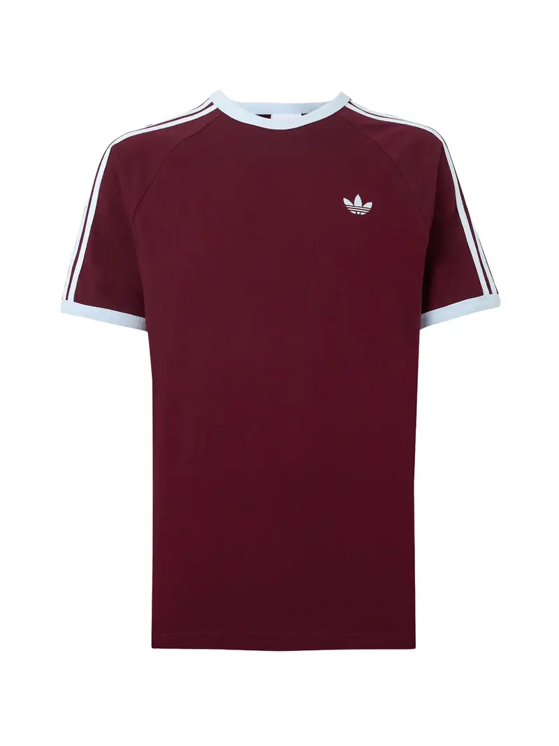 Maglietta blu pastello / rosso vino