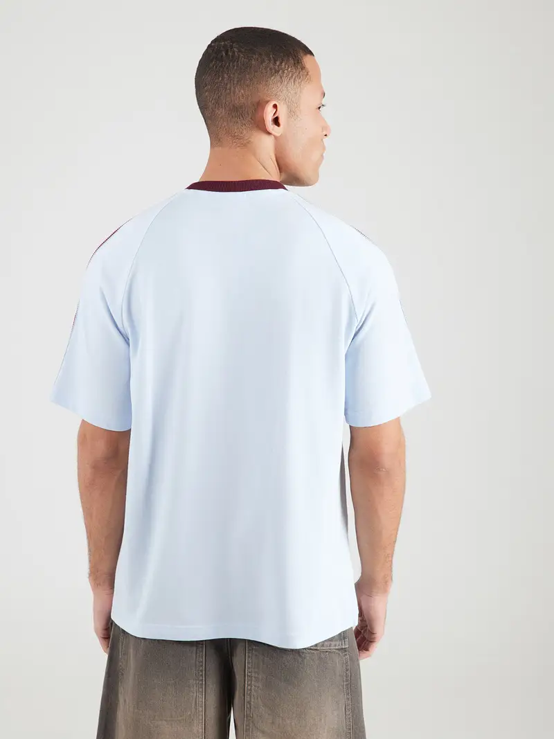 Maglietta BRITCORE blu chiaro / bordeaux miniatura 3