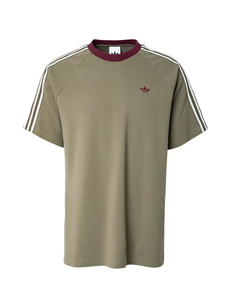 Maglietta BRITCORE cachi / bordeaux / bianco