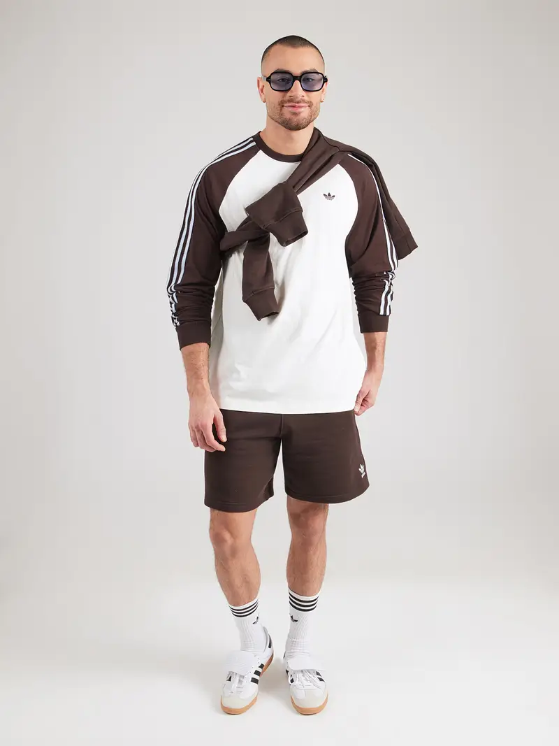 Maglietta CALI marrone scuro / bianco miniatura 2