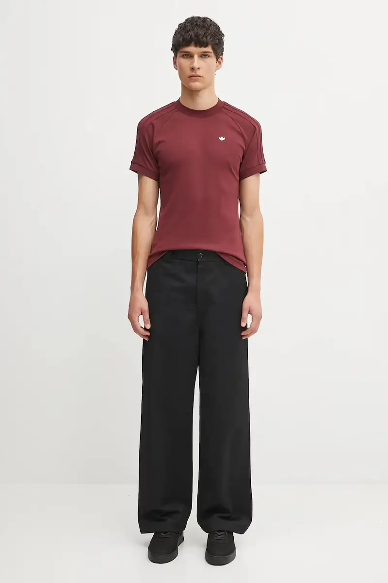 maglietta con lana Cali Tee colore granata JY3946 miniatura 5