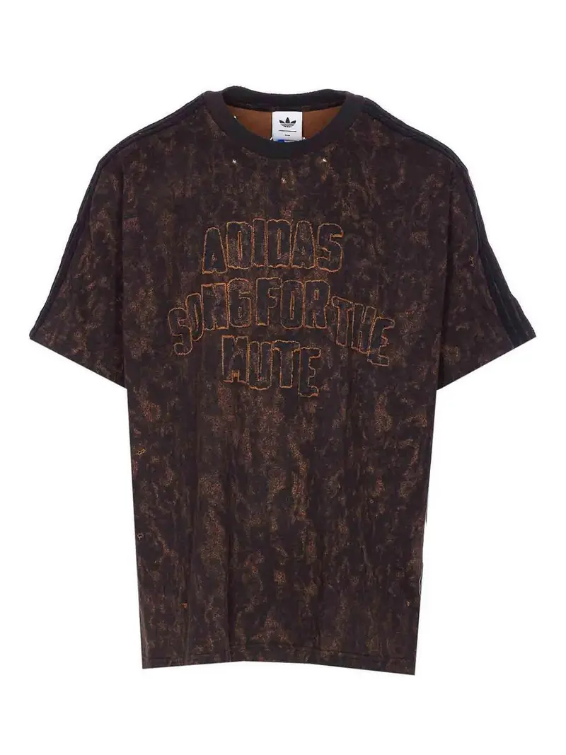 Maglietta con logo Marrone