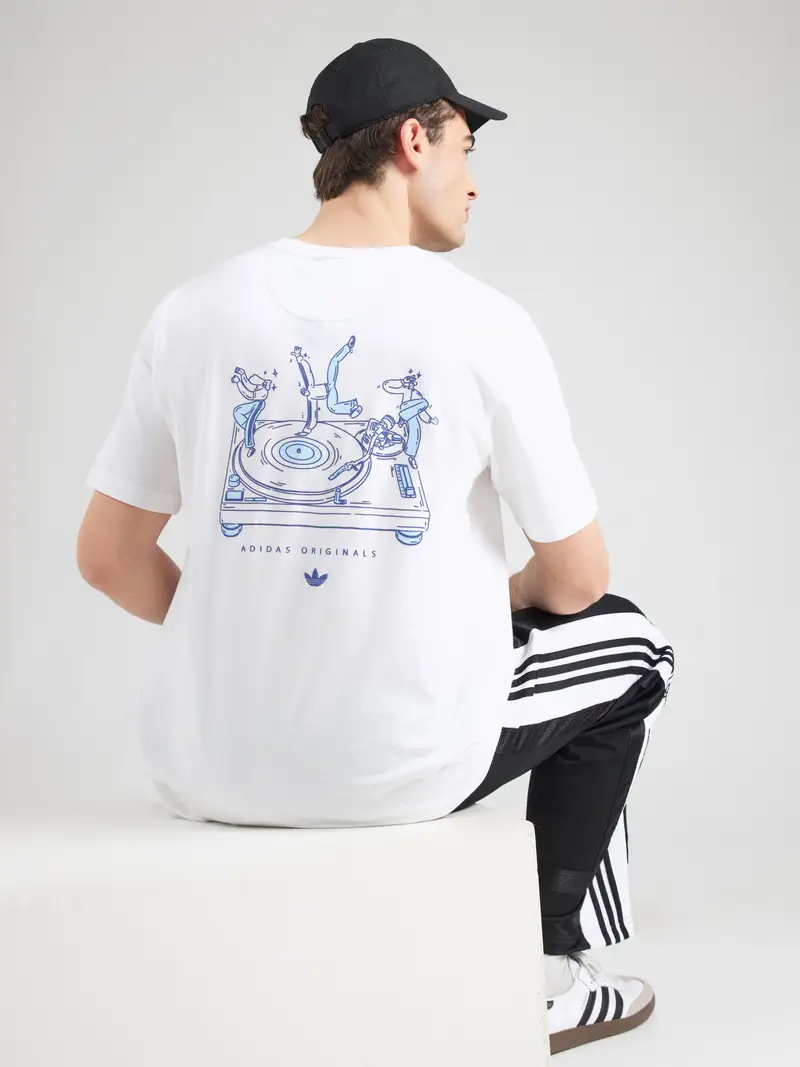 Maglietta DANCING blu / blu chiaro / bianco miniatura 3