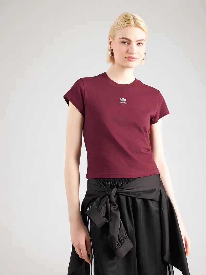 Maglietta ESSENTIAL borgogna / bianco miniatura 3