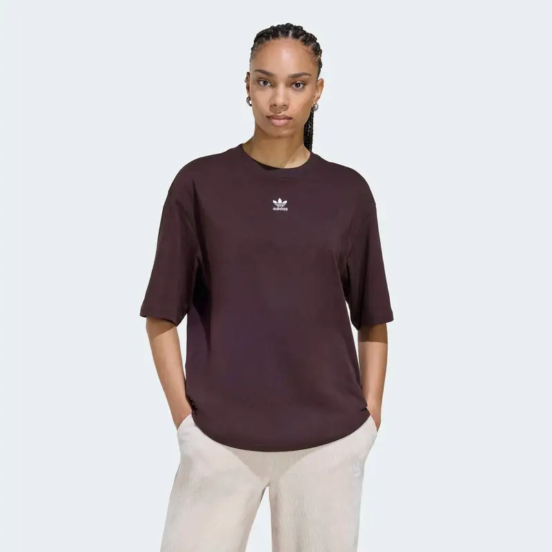 Maglietta Essentials marrone scuro miniatura 3