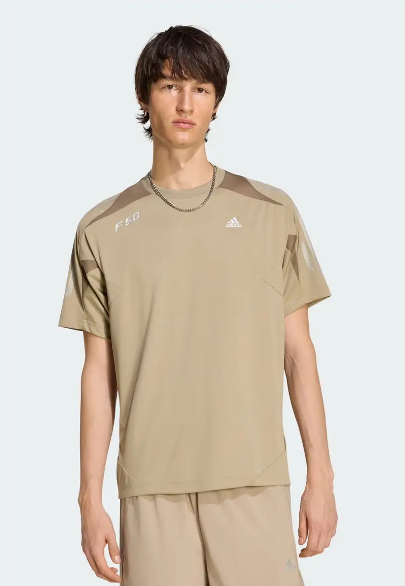 Maglietta F50 cachi / argento / bianco miniatura 2