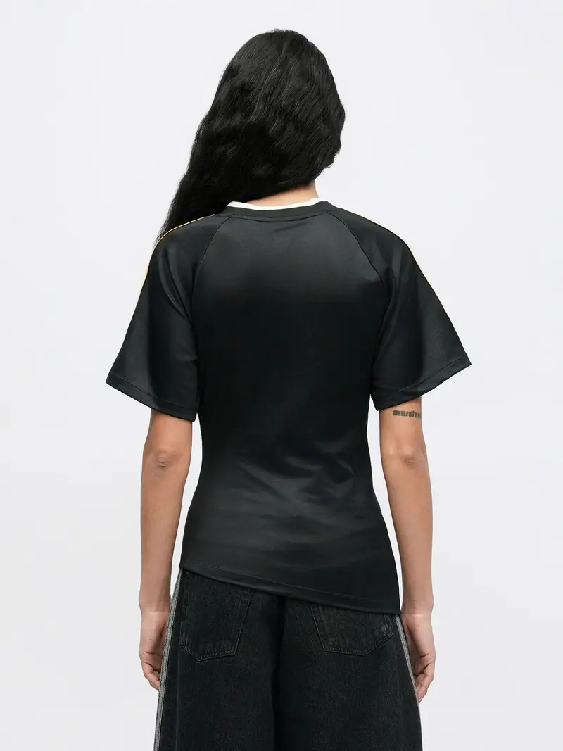 Maglietta giallo / nero / bianco miniatura 3