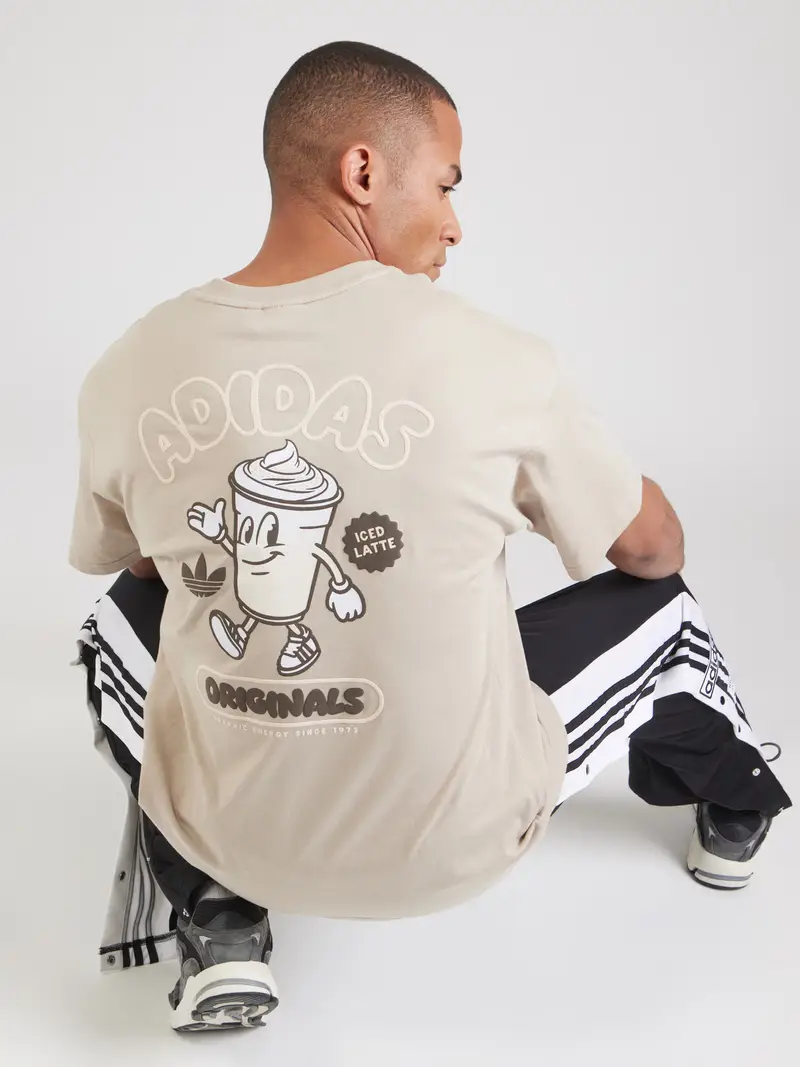 Maglietta Iced Latte stucco / marrone scuro / bianco miniatura 2