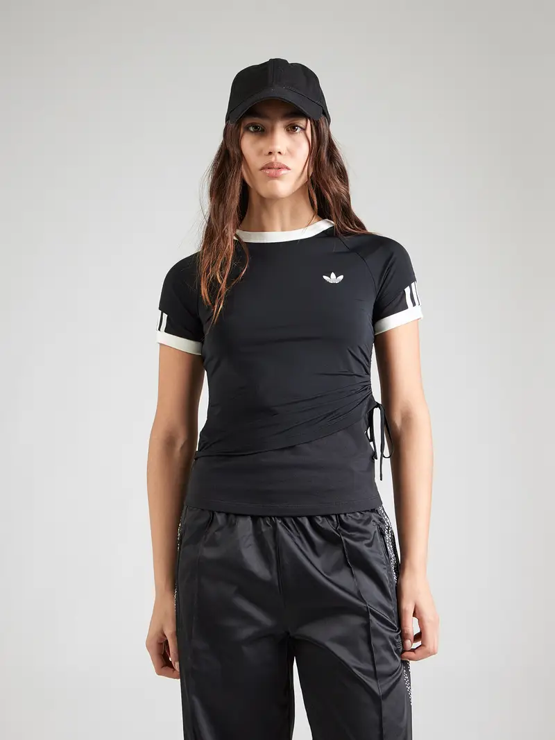 Maglietta LAYERED CALITEE nero / bianco miniatura 2