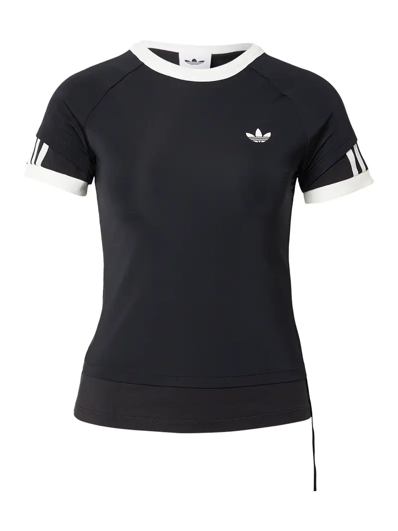 Maglietta LAYERED CALITEE nero / bianco